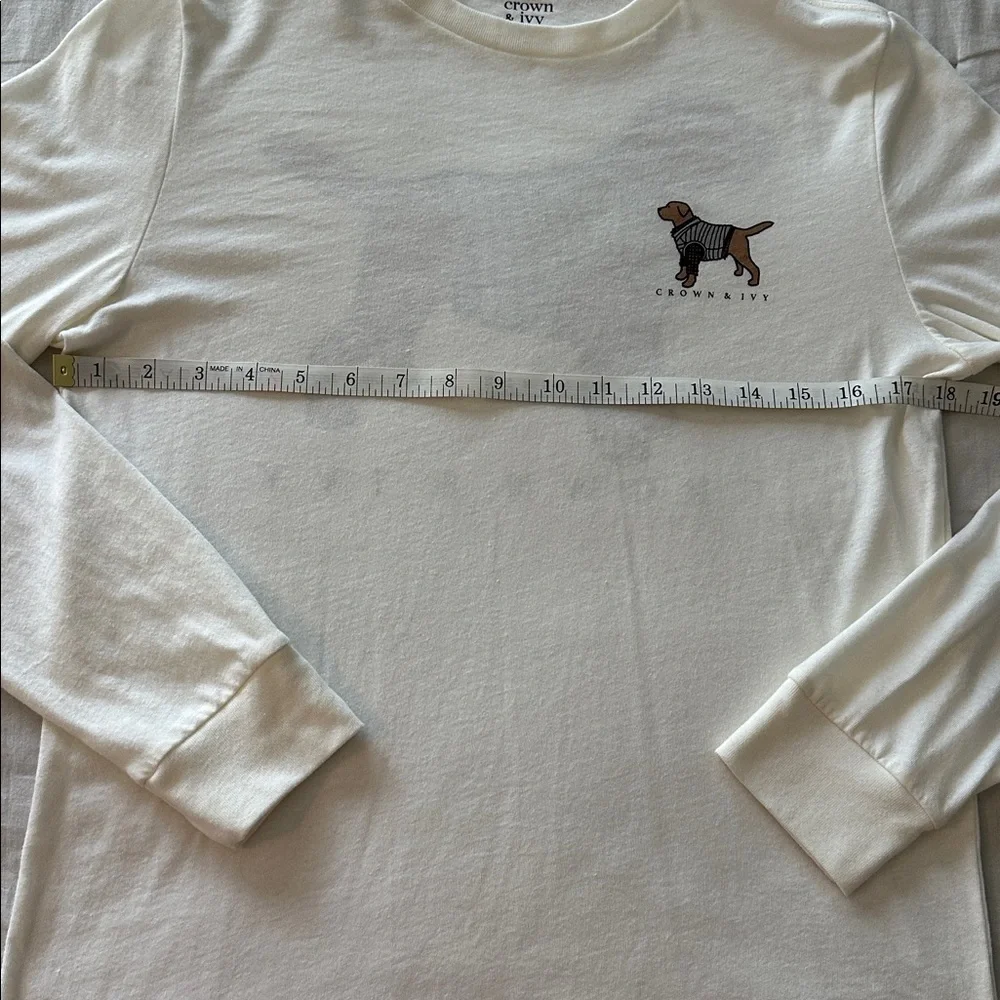 💕 2 for $15 - Boy’s Crown & Ivy Cream Long Sleeve Tee